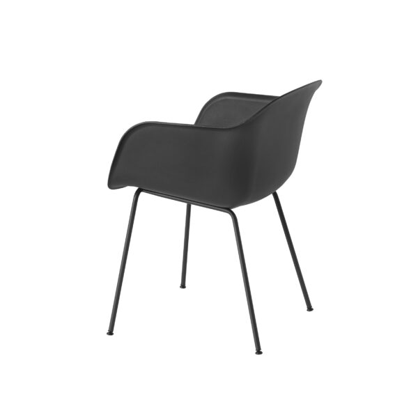 MUUTO - Fiber Armchair Tube Base, Black/Anthracite - Billede 2