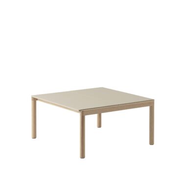 MUUTO - Couple Sofabord 80x84 - 2 Plain, Sand/Oak