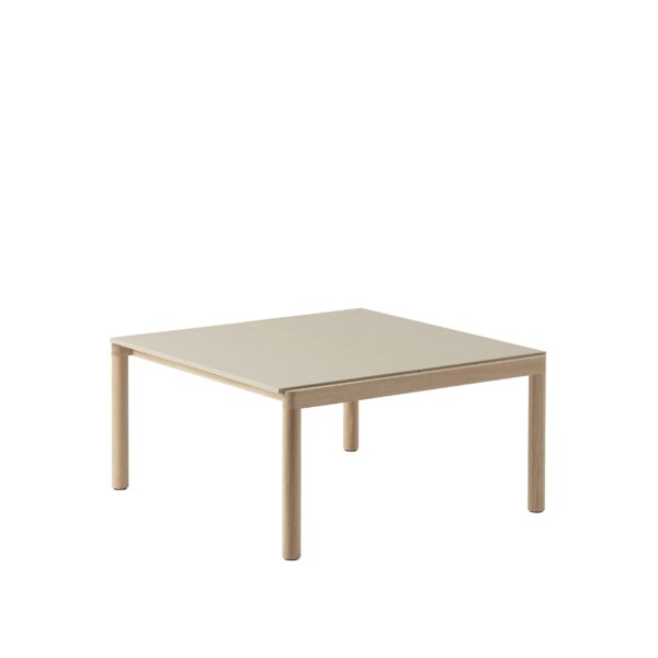 MUUTO - Couple Sofabord 80x84 - 2 Plain, Sand/Oak