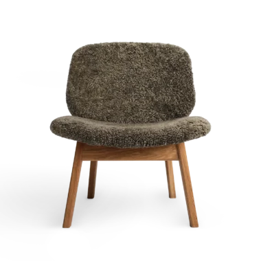 RO COLLECTION - Pandora Loungestol, Oak/Sheepskin Sahara
