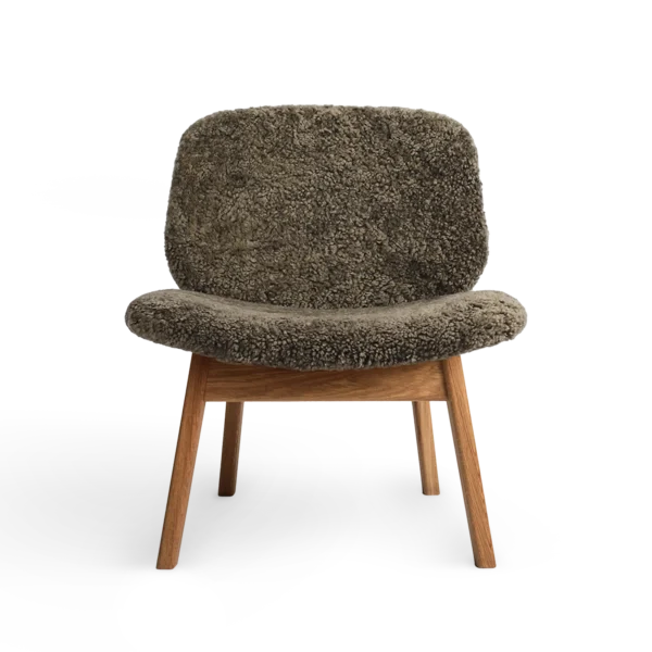 RO COLLECTION - Pandora Loungestol, Oak/Sheepskin Sahara