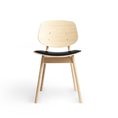 RO COLLECTION - Pandora Spisebordsstol, Soaped Oak/Exclusive Leather Black