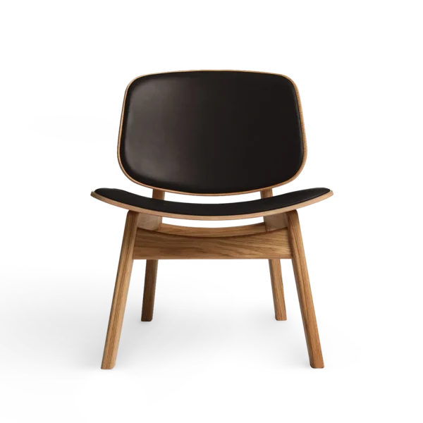 RO COLLECTION - Pandora Loungestol, Oak/Supreme Leather Dark Chocolate