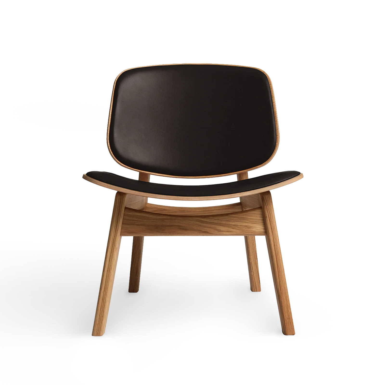 RO COLLECTION - Pandora Loungestol, Oak/Supreme Leather Dark Chocolate