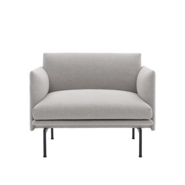 MUUTO - Outline Lænestol, Clay 12/Black