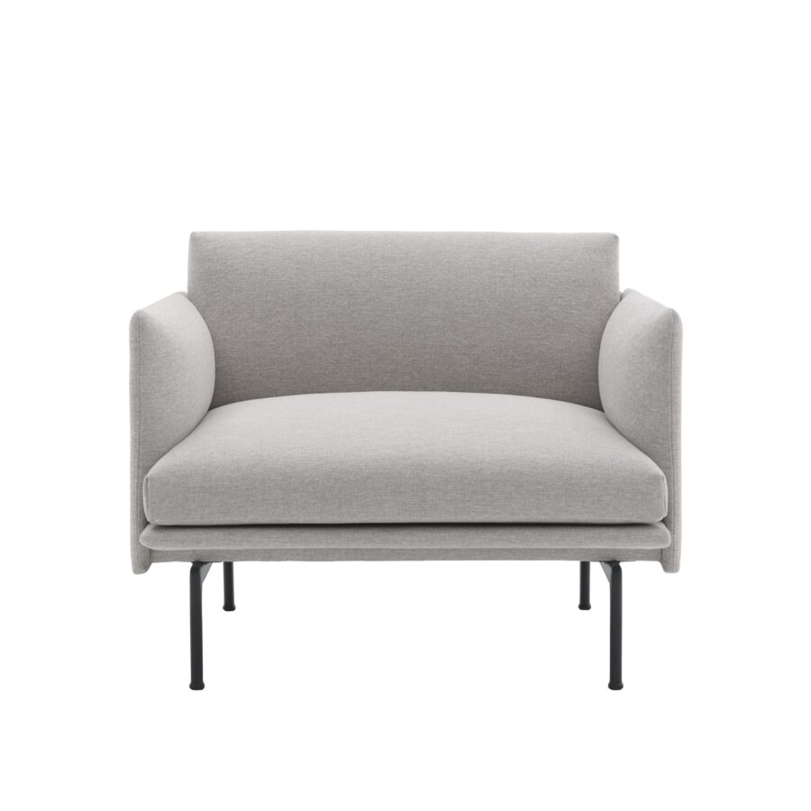 MUUTO - Outline Lænestol, Clay 12/Black
