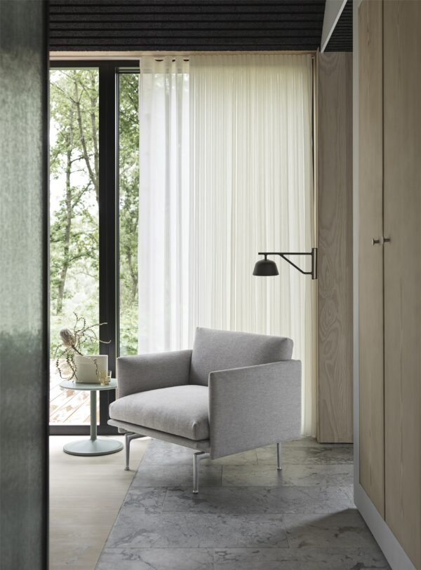 MUUTO - Outline Lænestol, Clay 12/Black - Billede 3