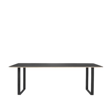 MUUTO - 70/70 Spisebord 225X90, Black Linoleum/Anthracite Black