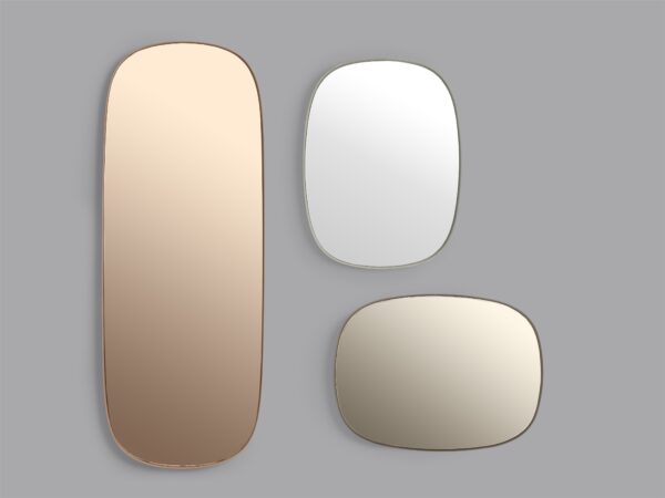 MUUTO - Framed Spejl Large, Taupe/Taupe - Billede 2