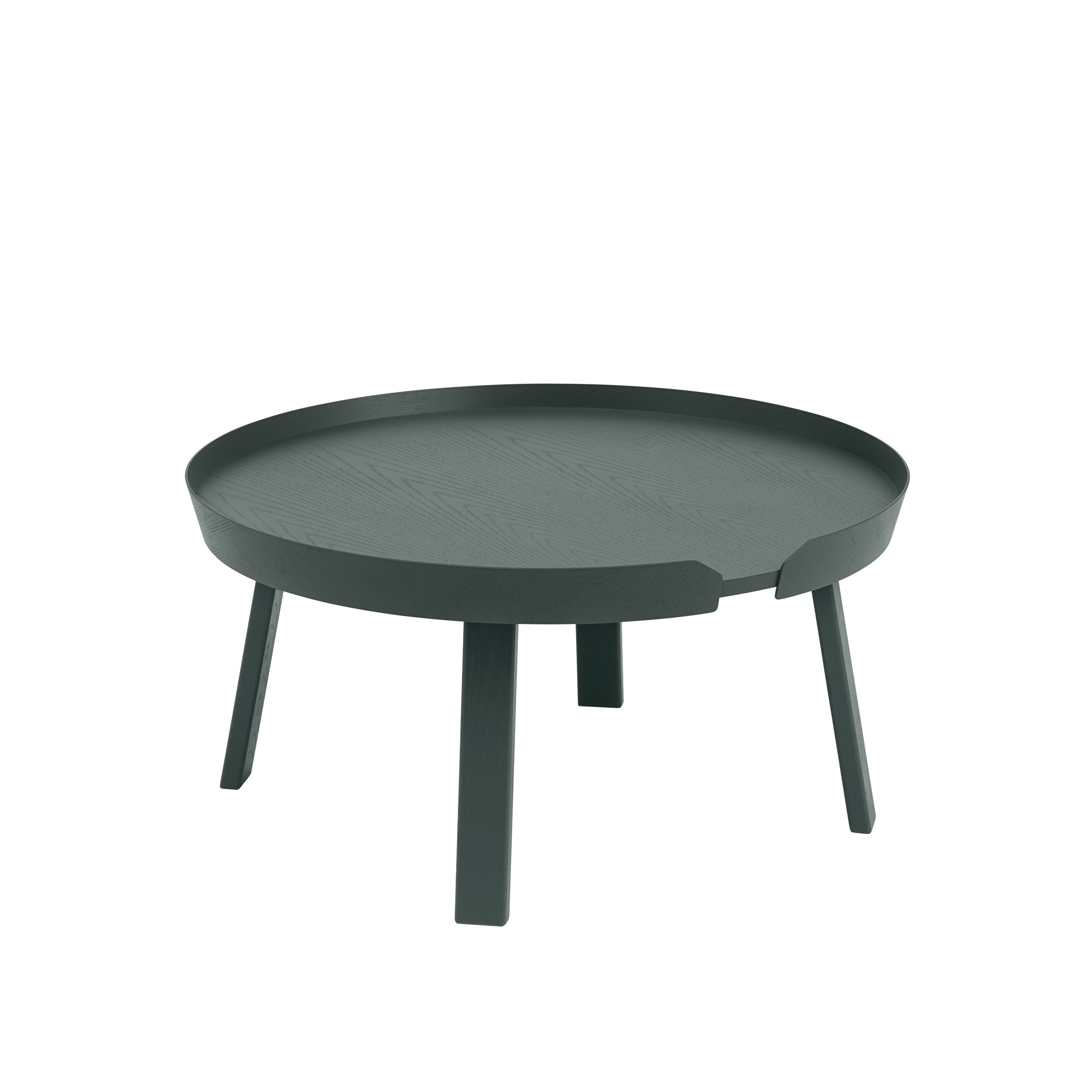 MUUTO - Around Sofabord Ø72, Dark Green