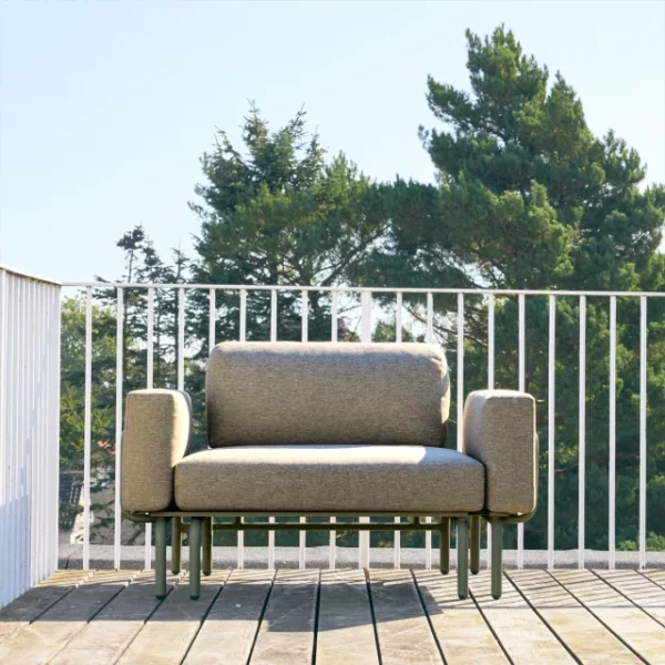 MANDALAY - Ivy Loungestol/Sofa M. Udtræk, Olivengrøn - Billede 3