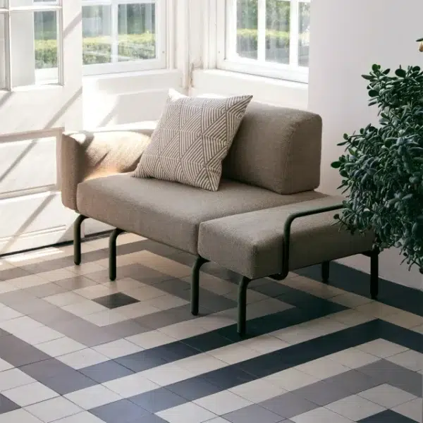 MANDALAY - Ivy Loungestol/Sofa M. Udtræk, Olivengrøn - Billede 5