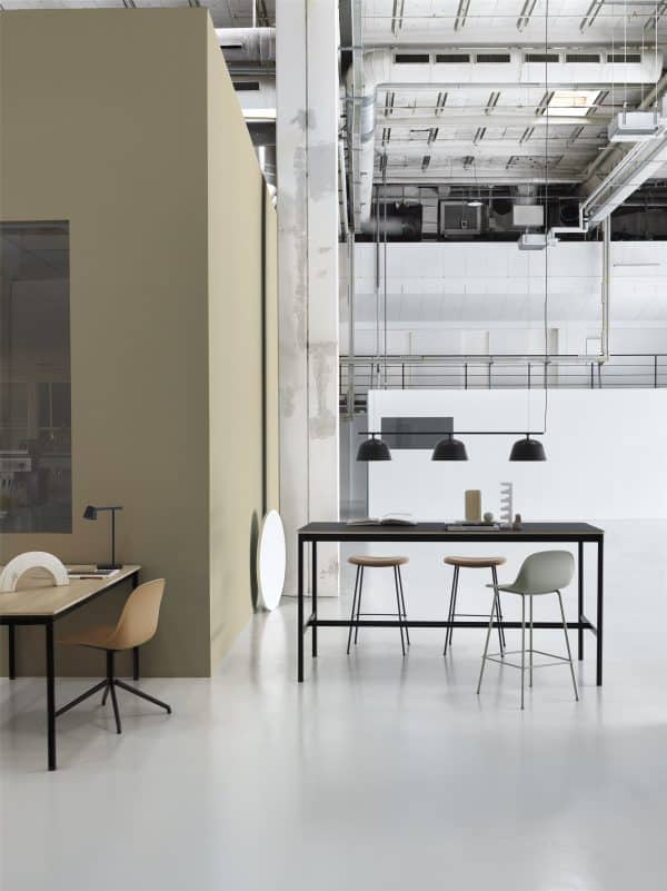 MUUTO - Fiber Barstol Tube Base 75, Natural White - Billede 2