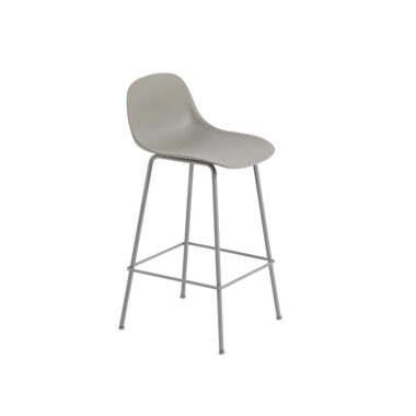 MUUTO - Fiber Barstol Tube Base 75, Grey