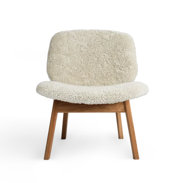 RO COLLECTION - Pandora Loungestol, Oak/Sheepskin Moonlight