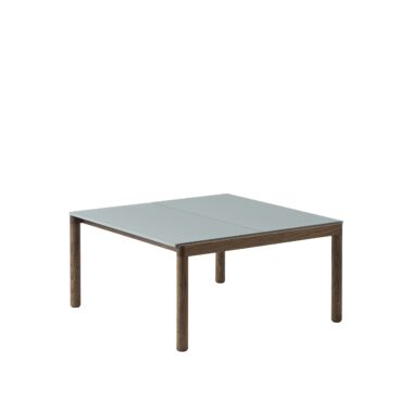 MUUTO - Couple Sofabord 80x84 - 2 Plain, Pale Blue/Dark Oak