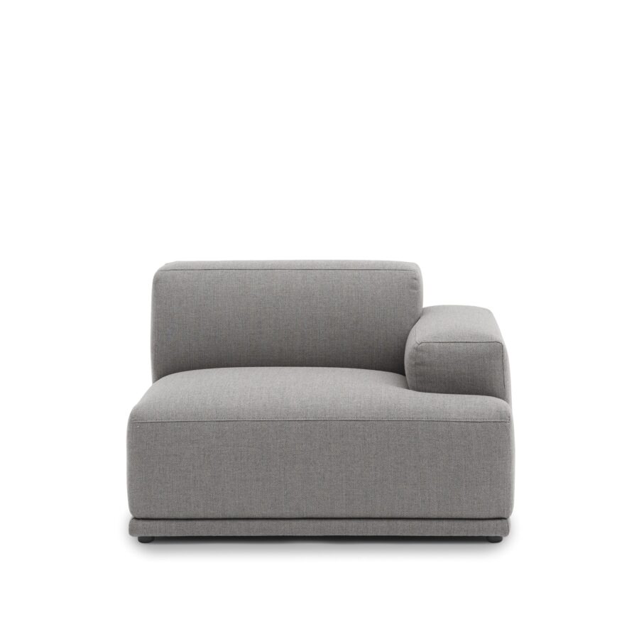 MUUTO - Connect Soft Modular Sofa Right Armrest, Re-wool 128