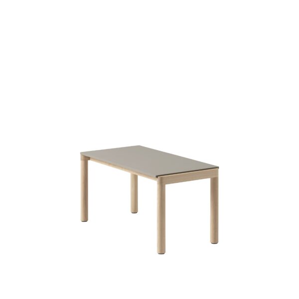 MUUTO - Couple Sofabord 40x84 - 1 Plain, Taupe/Oak