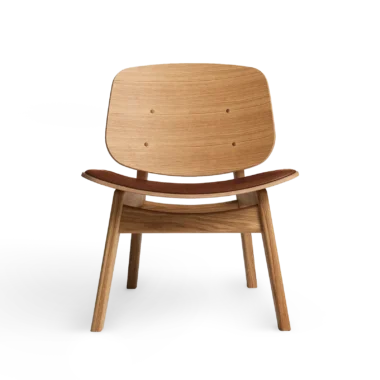 RO COLLECTION - Pandora Loungestol, Oak/Supreme Leather Nougat