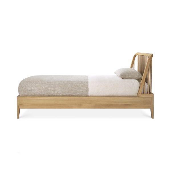 ETHNICRAFT - Spindle Seng 90x200, Oak - Billede 6