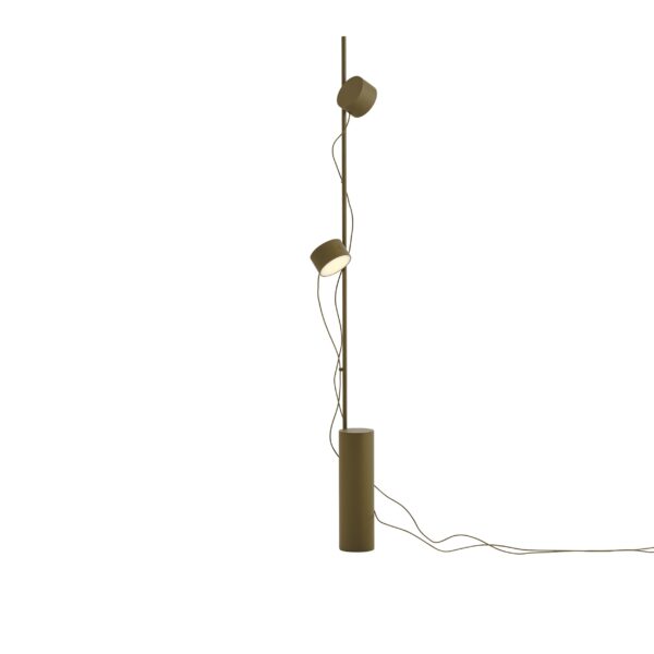 MUUTO - Post Gulvlampe, Brown Green