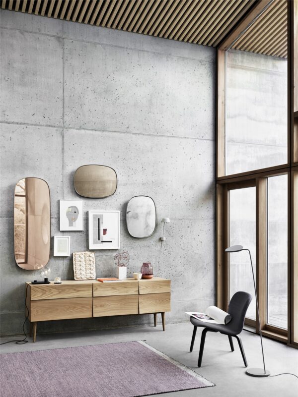 MUUTO - Framed Spejl Large, Rose/Rose - Billede 4
