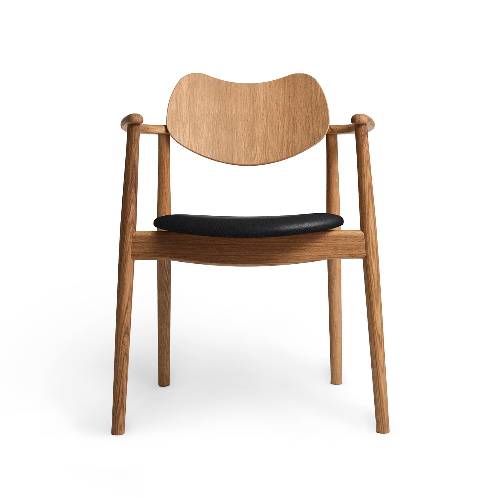 RO COLLECTION - Regatta Spisebordsstol, Oak/Exclusive Leather Black