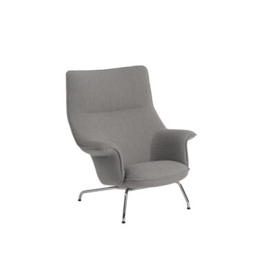 MUUTO - Doze Lænestol High Tube, Re-Wool 128/Chrome