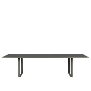 MUUTO - 70/70 Spisebord 295X108, Black Linoleum/Anthracite Black