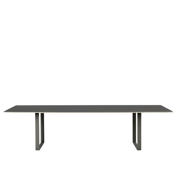 MUUTO - 70/70 Spisebord 295X108, Black Linoleum/Anthracite Black