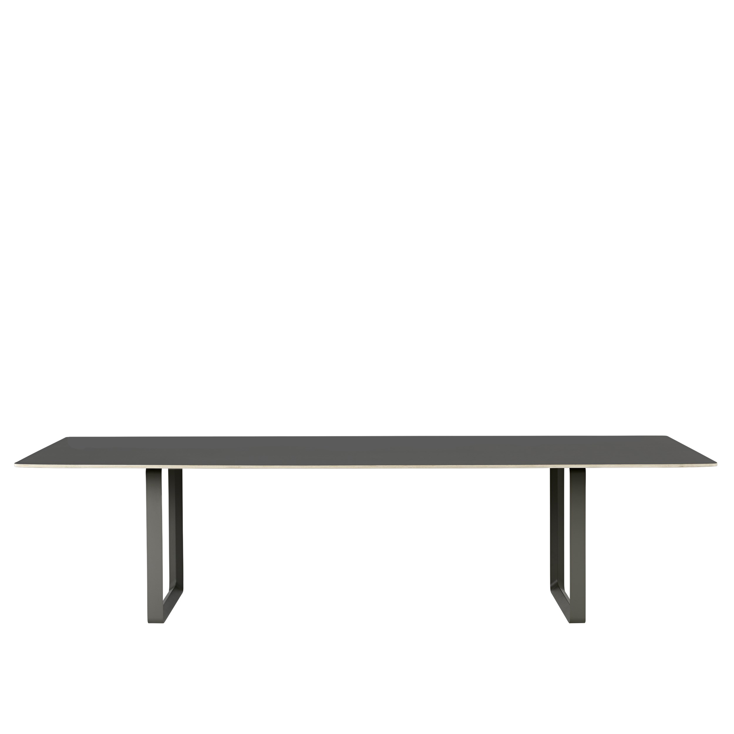 MUUTO - 70/70 Spisebord 295X108, Black Linoleum/Anthracite Black