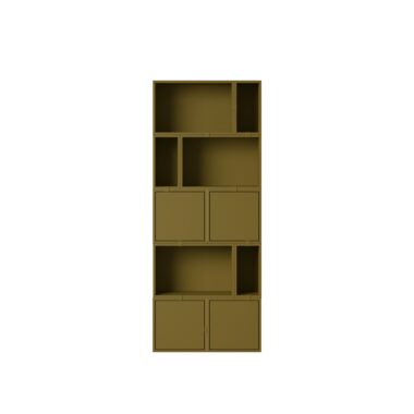 MUUTO - Stacked Opbevaringssystem Bookcase 8, Brown Green