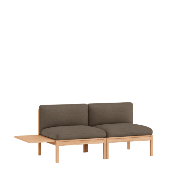 MOEBE - Modulsofa 2 Seater m. Sidebord, Autumn 361