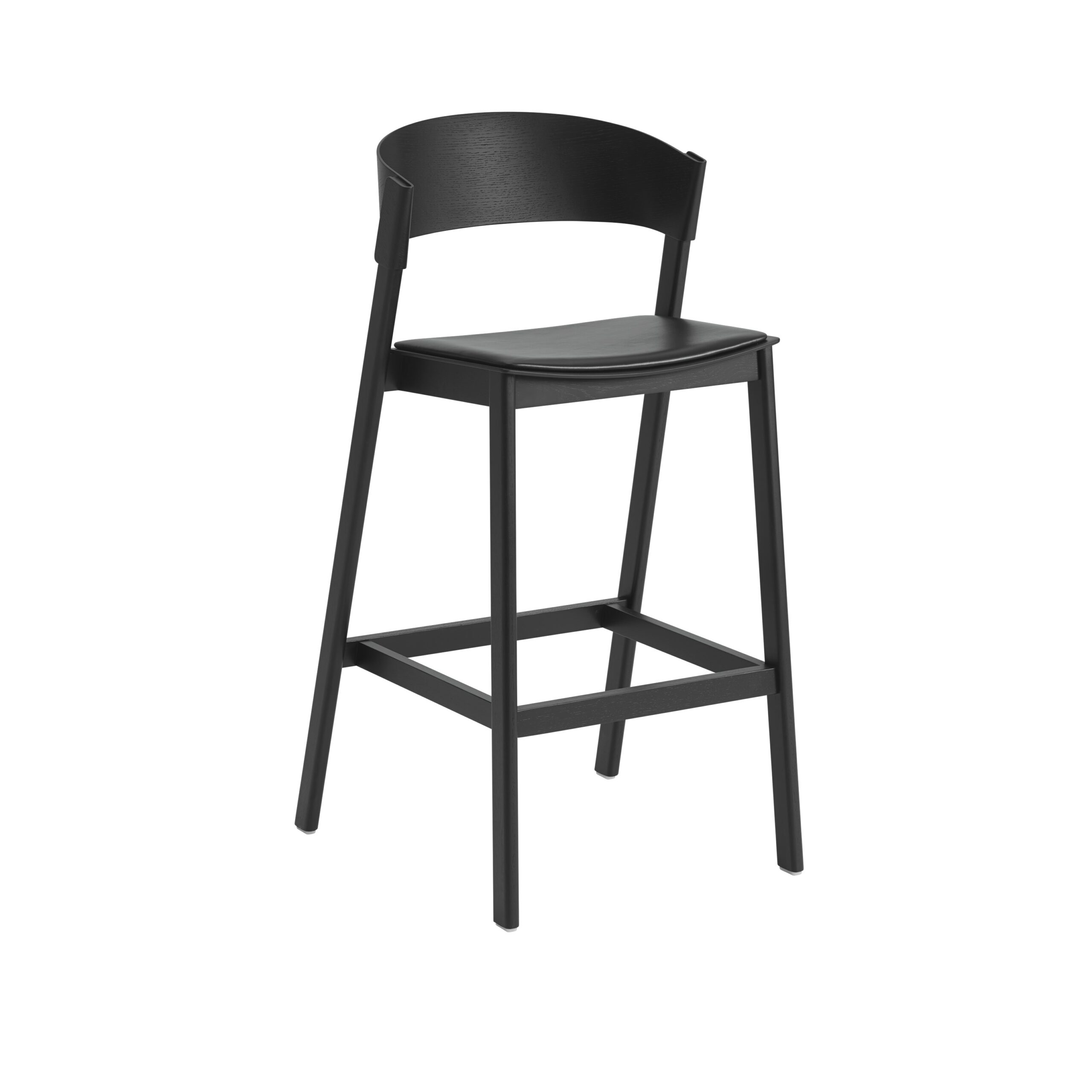 MUUTO - Cover Barstol 75, Refine Leather Black/Black