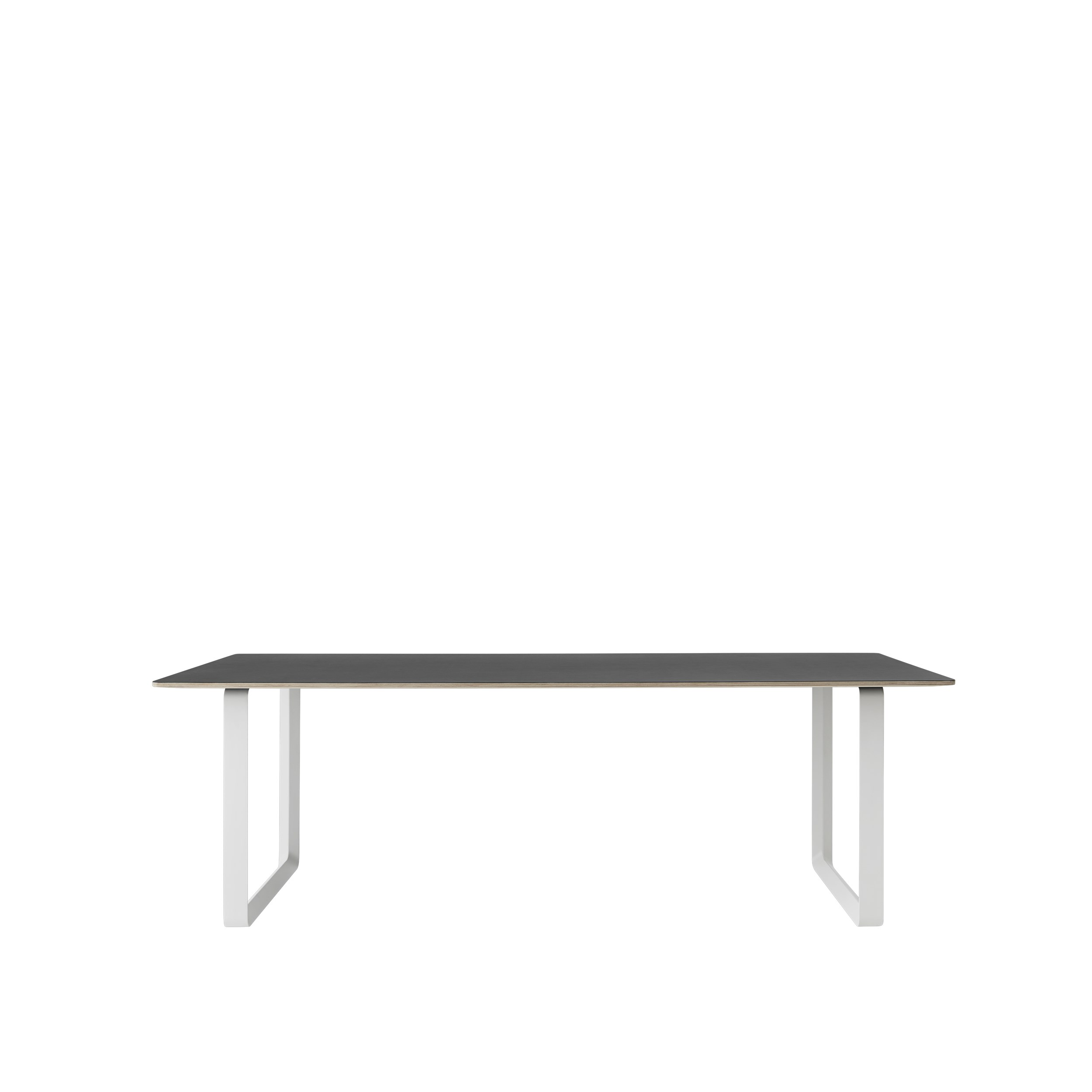 MUUTO - 70/70 Spisebord 225X90, Black Linoleum/White