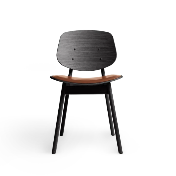 RO COLLECTION - Pandora Spisebordsstol, Black Oak/Supreme Leather Cognac