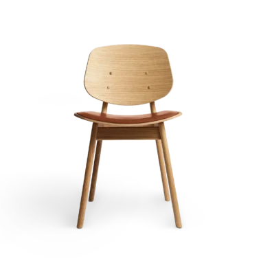 RO COLLECTION - Pandora Spisebordsstol, Oak/Standard Leather Calvados