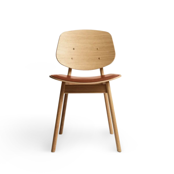 RO COLLECTION - Pandora Spisebordsstol, Oak/Standard Leather Calvados
