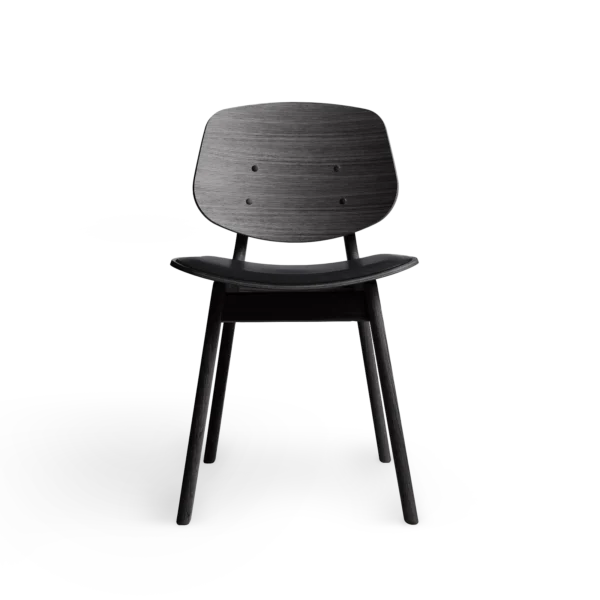 RO COLLECTION - Pandora Spisebordsstol, Black Oak/Standard Leather Black