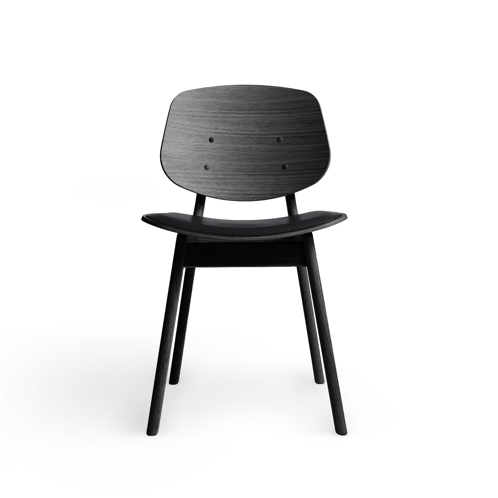 RO COLLECTION - Pandora Spisebordsstol, Black Oak/Standard Leather Black