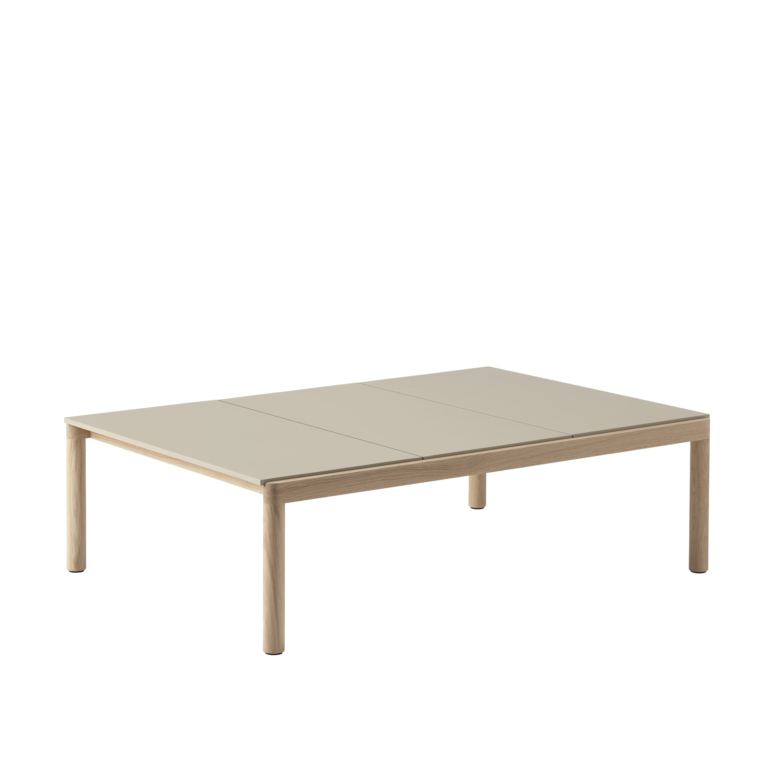 MUUTO - Couple Sofabord 120x84 - 3 Plain, Sand/Oak