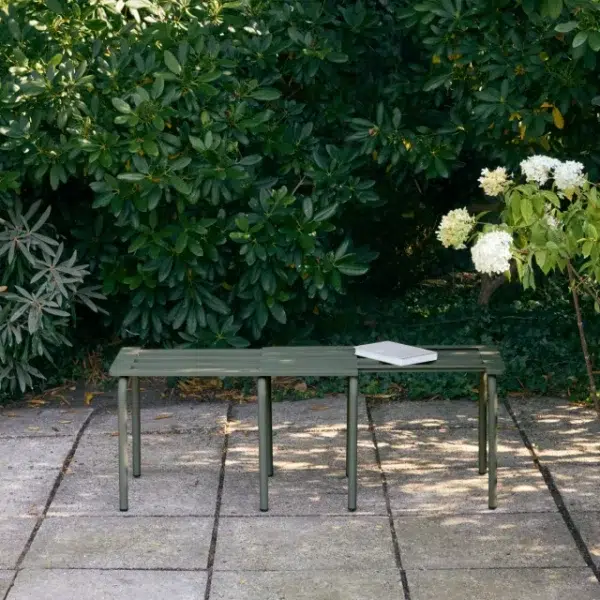 MANDALAY - Ivy Udtræksbænk L88-118, Olivengrøn - Billede 4