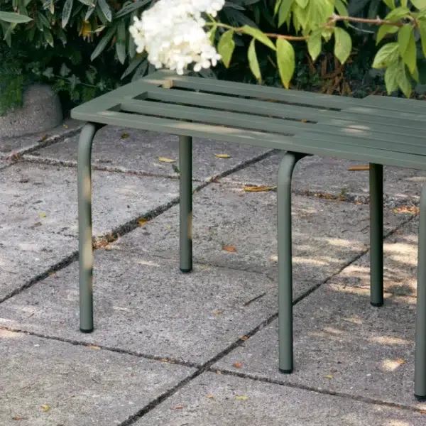 MANDALAY - Ivy Udtræksbænk L88-118, Olivengrøn - Billede 5