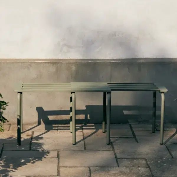 MANDALAY - Ivy Udtræksbænk L88-118, Olivengrøn - Billede 6