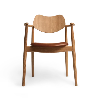 RO COLLECTION - Regatta Spisebordsstol, Oak/Supreme Leather Cognac