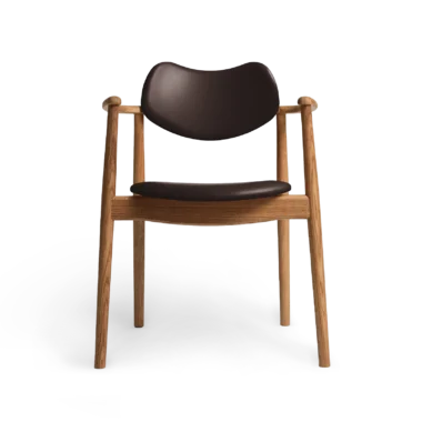 RO COLLECTION - Regatta Spisebordsstol, Oak/Exclusive Leather Choco
