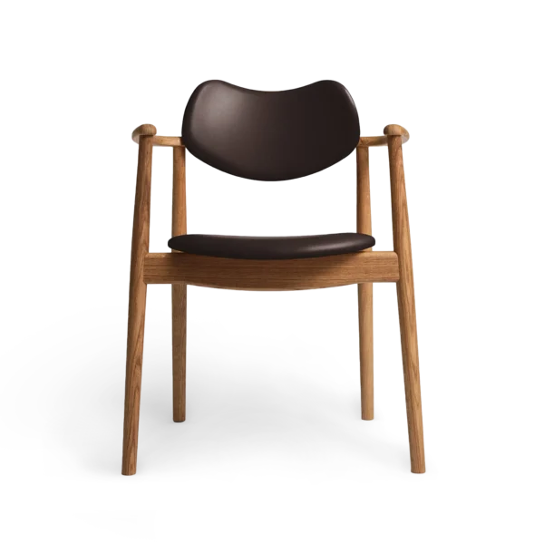 RO COLLECTION - Regatta Spisebordsstol, Oak/Exclusive Leather Choco