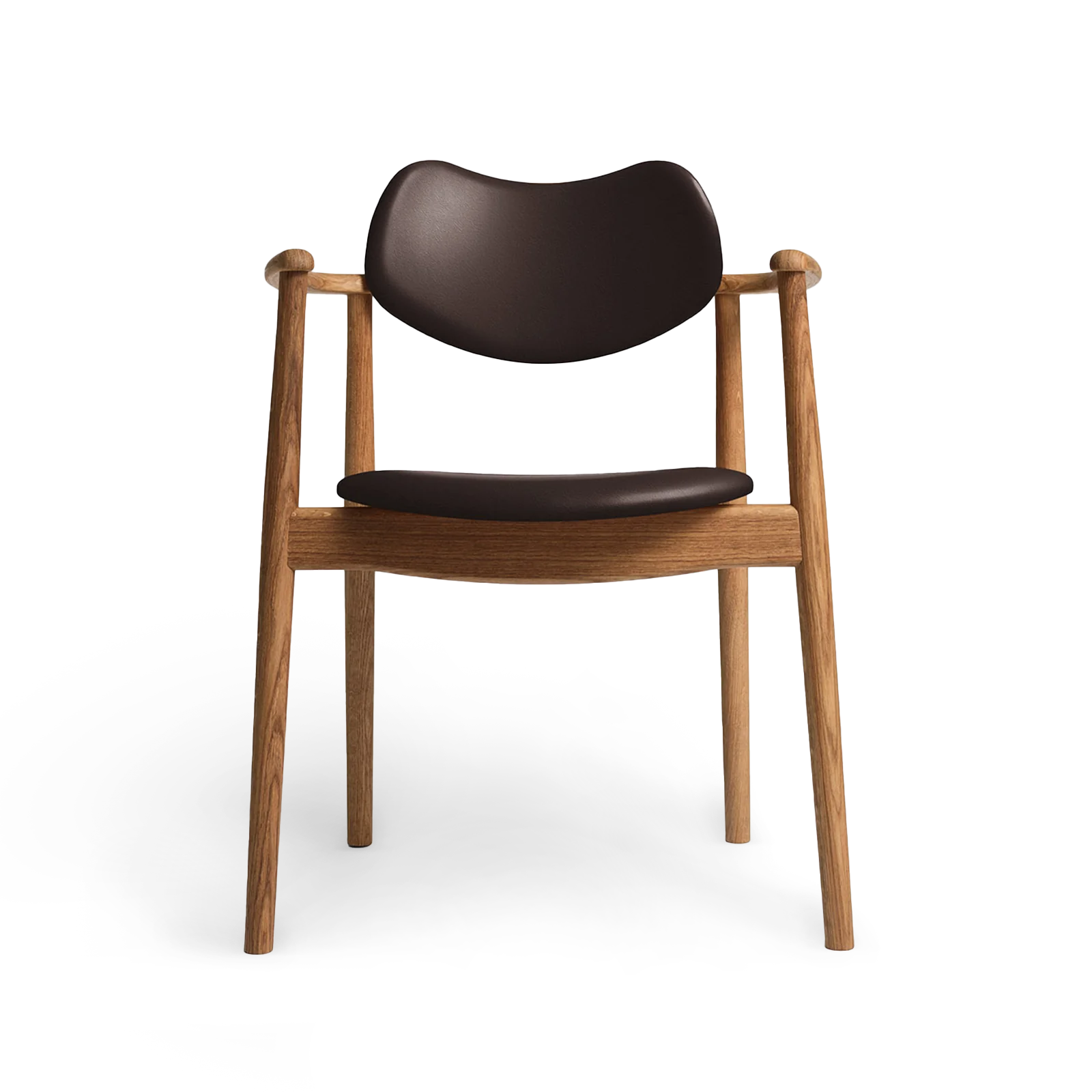 RO COLLECTION - Regatta Spisebordsstol, Oak/Exclusive Leather Choco