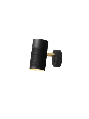 THORUP - Patrone Væglampe H12, Black-browned Brass/Brass