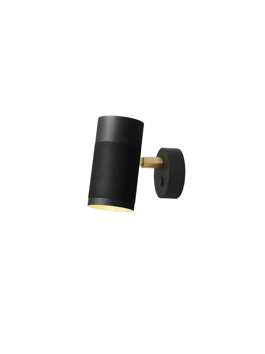 THORUP - Patrone Væglampe H12, Black-browned Brass/Brass